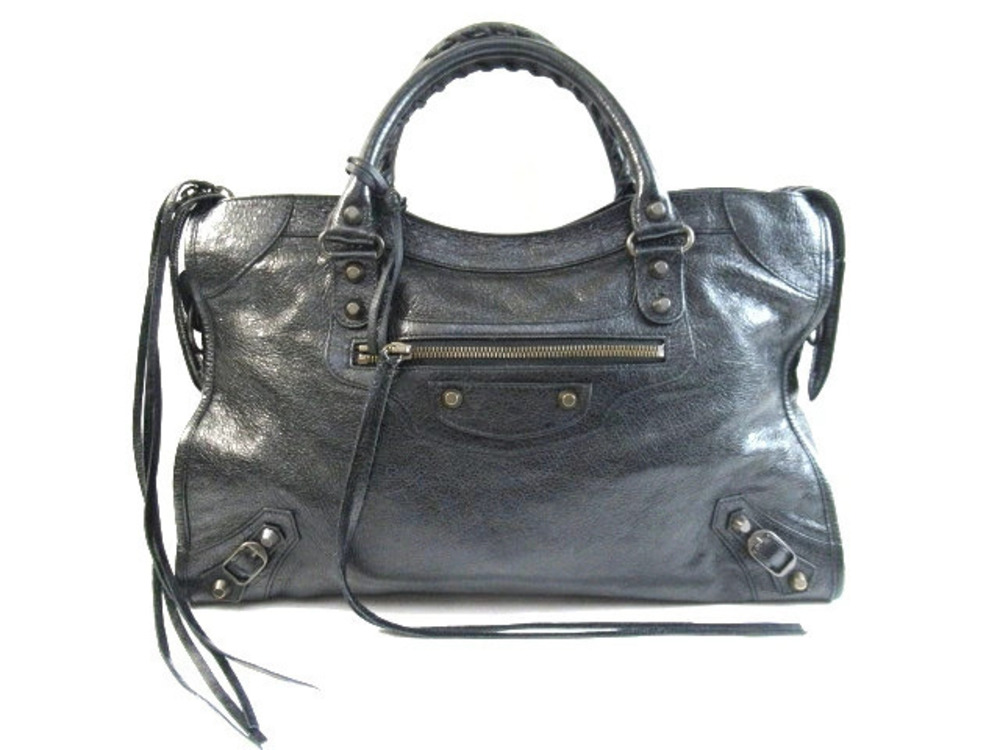 Balenciaga Bag Shoulder The City Calf Black